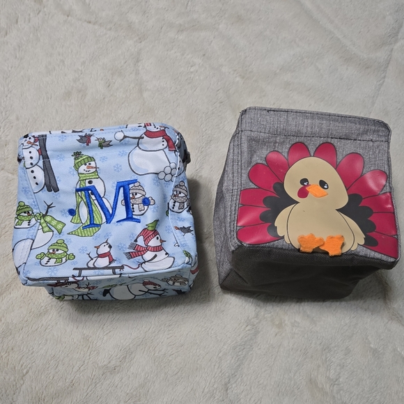 Set of 2 Thirty-One, Littles Carry-All Caddy, Snowdaze and Turkey Tom Caddies - Picture 4 of 13